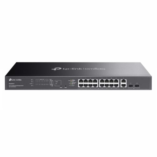 TP-LINK (ES220GMP) Omada 20-Port Gigabit Easy Managed Switch with 16-Port PoE+, 2x GB SFP Ports, 250W Power Budget, Rackmountable TP-LINK (ES220GMP) Omada 20-Port Gigabit Easy Managed Switch with 16-Port PoE+, 2x GB SFP Ports, 250W Power Budget, Rackmountable